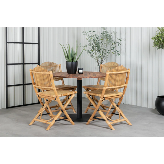 Laudalino Dining Set with 4 Chairs