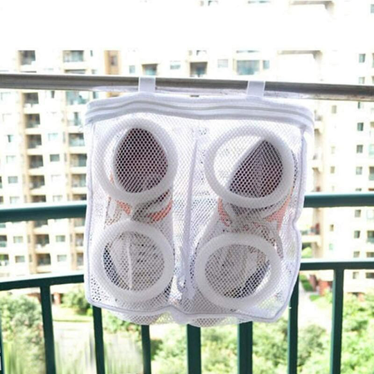 Mesh Laundry Bag for Washing Machine Laundry Bag for Shoes Zipper Closure