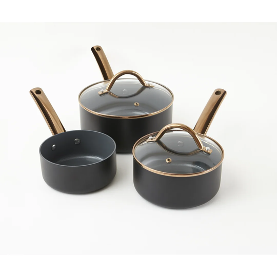 Symple Stuff Hallowell 3 Piece Aluminum Non Stick Cookware Set