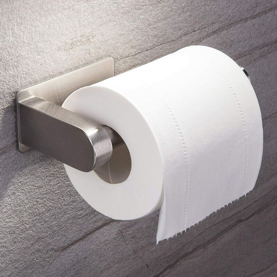 Self-adhesive roll holder without perforation Wall-mounted roll holder, Stainless steel roll holder Roll holder