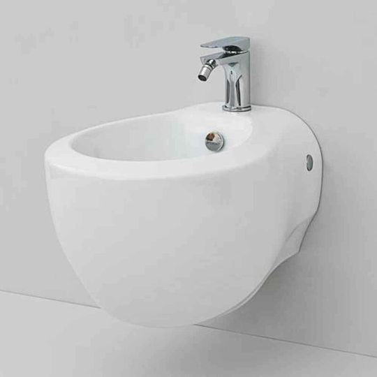 Eastbrook - Perlita Wall Hung Bidet - 365mm Wide - 1 Tap Hole - White - 95.001 - White