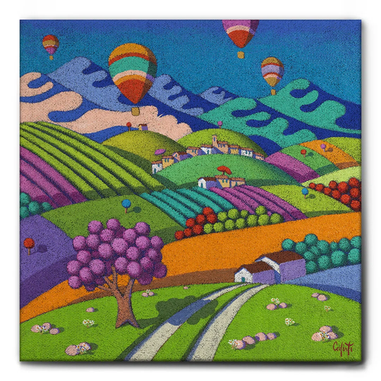 Spring Landscape by Stefano Calisti - Unframed Graphic Art on Canvas