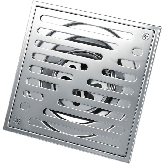 Square Floor Drain Stainless Steel Odor Proof Bathroom Door Waste Shower Drainer Large Caliber(150 * 150mm)