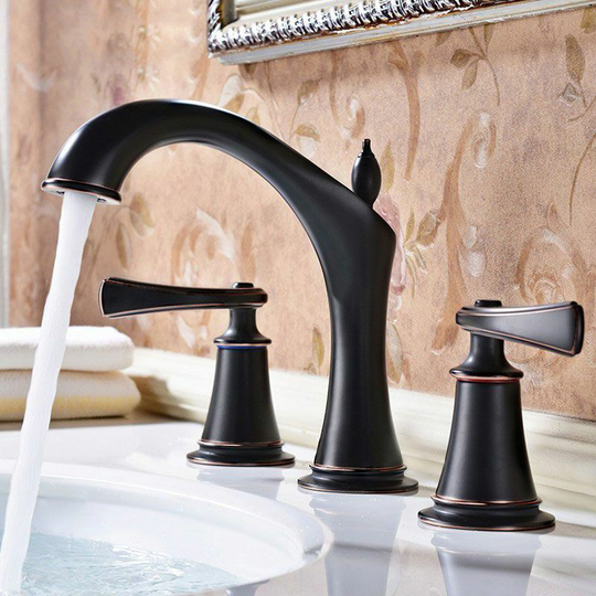 Classic Solid Brass Mixer Basin Faucet Antique Black