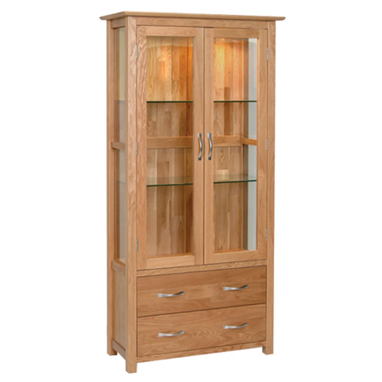 Newbury Display Cabinet with Lighting