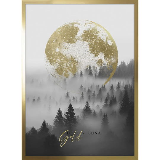 Moon Over the Forest - Picture Frame Graphic Art