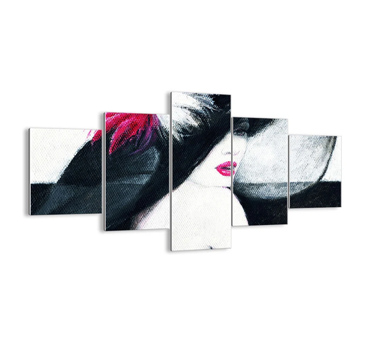 Always a Secret - 5 Piece Unframed Painting Print Set on Glass
