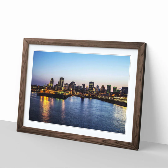'Montreal Canada Skyline 2' Framed Photographic Print