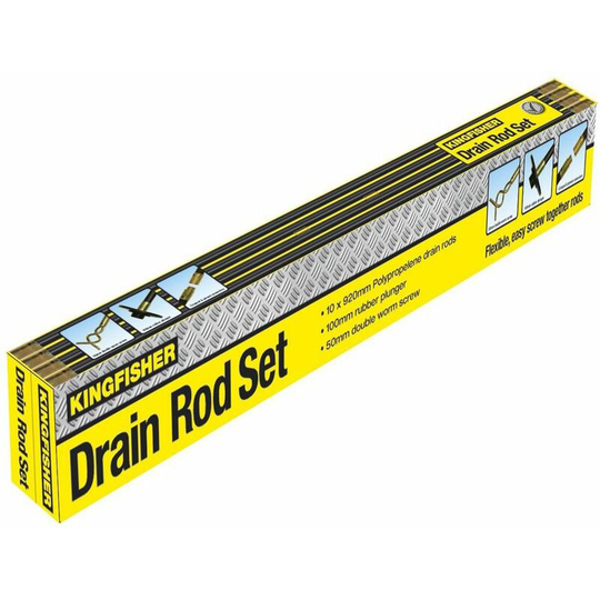 Drain Rod Set 12 Piece DR12P - Kingfisher