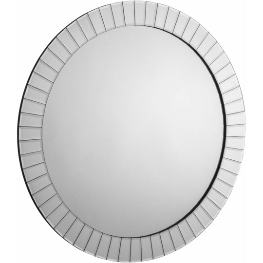 Jasper Large Round Wall Mirror - bevelled glass