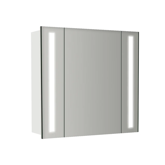 Adorian 60cm x 64cm Surface Mount Mirror Cabinet with LED Lighting