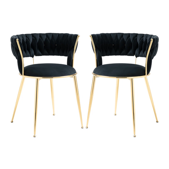 Velvet Tufted Dining Chair(set Of 2)