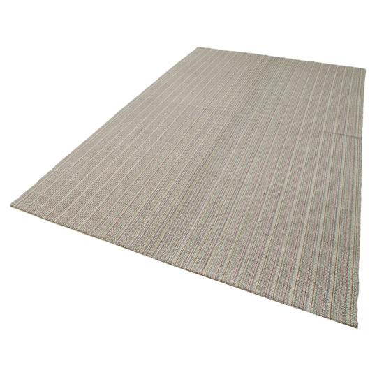 Dussault Hand-Knotted Cotton/Wool White Rug