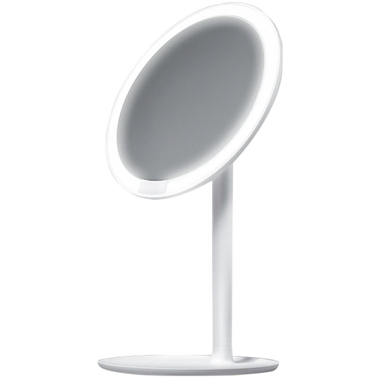 Xiaomi AMIRO HD Daylight Mirror Adjustable Countertop 60 Degree Rotating 2000mAh,White