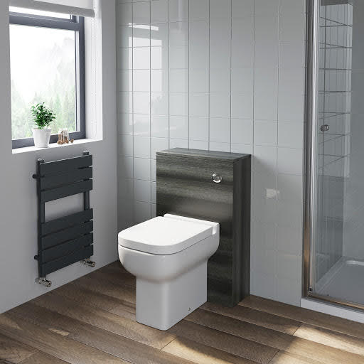 Artis Charcoal Grey Concealed Cistern Unit With Amelie Toilet - 500mm Width (215mm Depth)