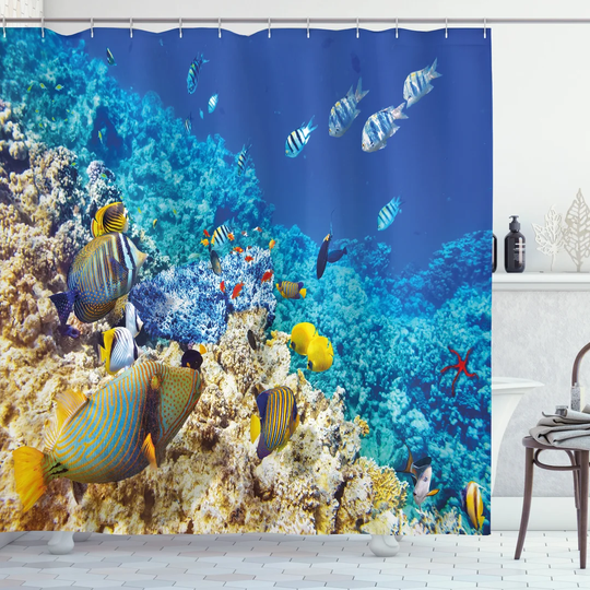 Boak 13 Piece Polyester Shower Curtain Set