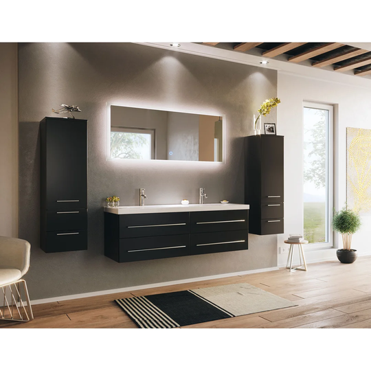 Loudon 1435mm Bathroom Furniture Suite with LED Mirror