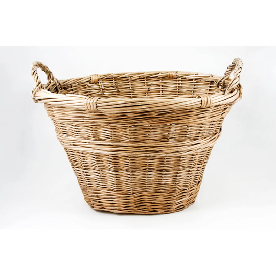 2 Piece Champagne Grape Willow Basket Set