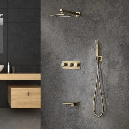 Fulkerson Mixer Shower with Handheld Shower Head