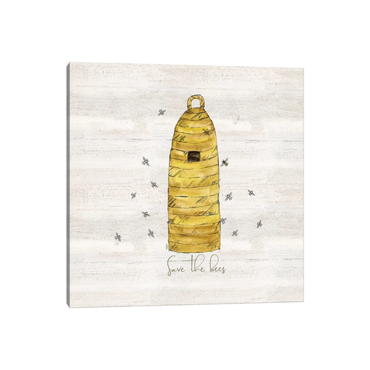 Bee's Life Viii-Save The Bees - Print on Canvas