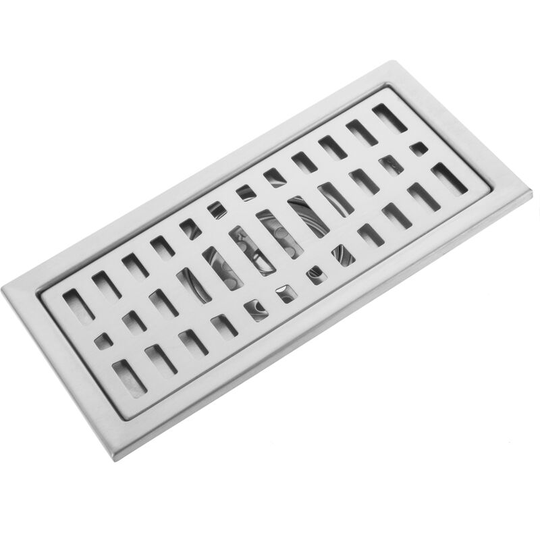 Stainless steel matt grid 20x10cm drain with removable - Primematik