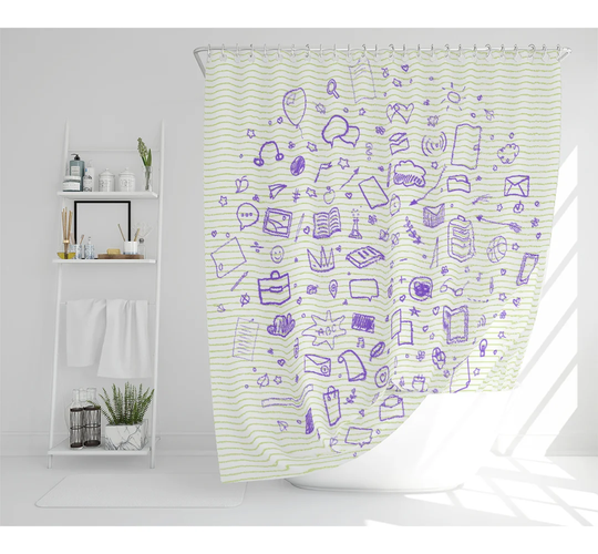 Dimitritchka Polyester Shower Curtain Set