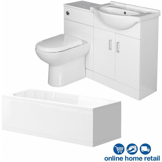 Essence Vanity Unit Bathroom Suite with 1150mm Vanity Unit