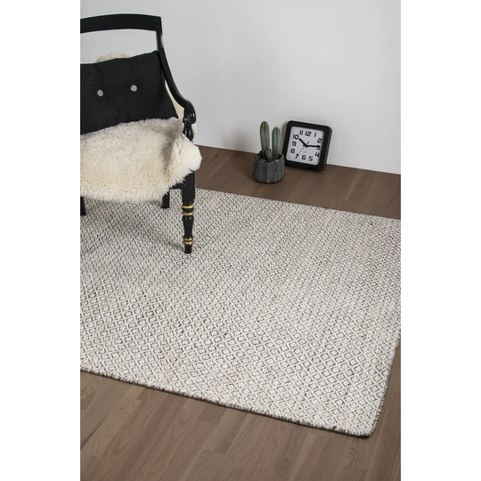 Giancarlo Handmade Flatweave White Rug