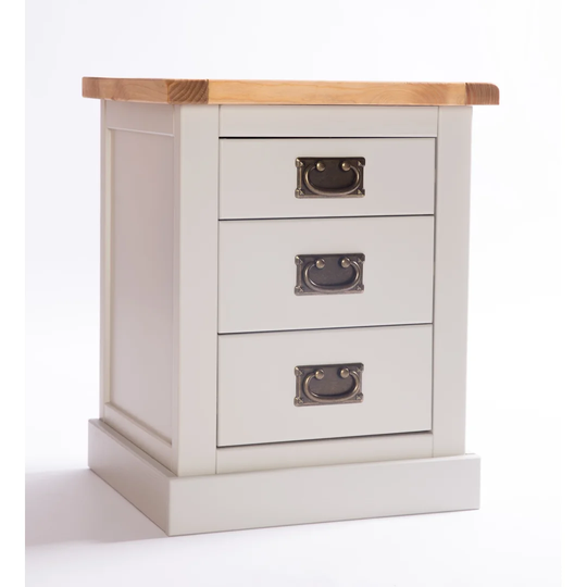 Dax 3 Drawer Bedside Table