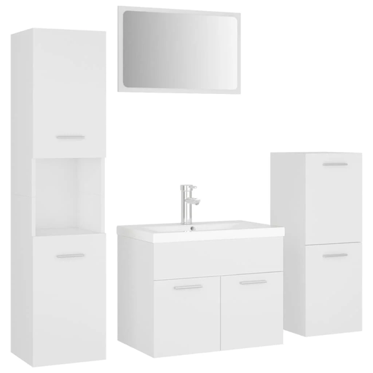 Iniki 60Cm W x 46Cm H x 38.5Cm D Bathroom Storage Furniture Set