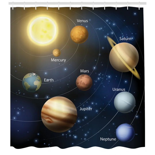 Barnabe Polyester Shower Curtain Set