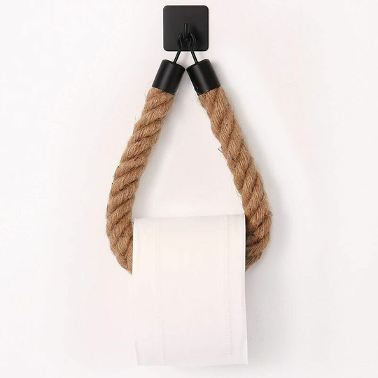 Hemp rope towel holder for bathroom and kitchen bathroom paper Toilet paper holderHolder toilet paper holder