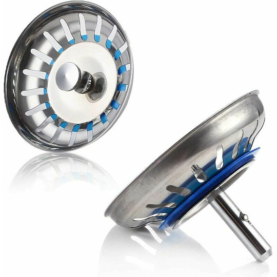 Stainless steel sink plug 2pcs strap cap for stainless steel sink with sink filter cover for kitchen and bathroom cap defect hole hole diameter 80mm
