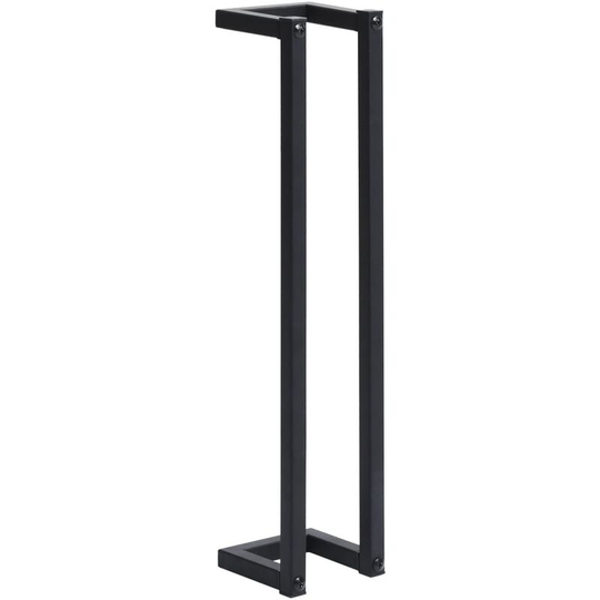 Vidaxl - Towel Rack Black 12.5x12.5x60 cm Iron Black