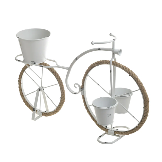 Rutan Metal Flower Stand Bike Sculpture