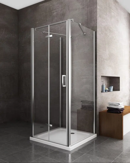 Gearl Rectangular Shower Enclosure with Tray - 1900 x 758 mm