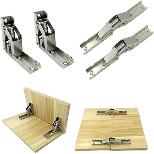 Set of 4 90 Degree Hinges, Adjustable 90 Degree Cabinet Door Hinge, Concealed Cabinet Door Hinge, For Full Panel and Recessed Cabinet Doors