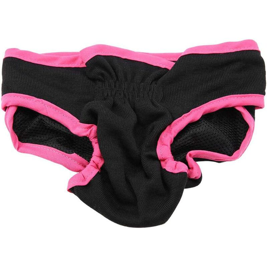 Reusable Dog Physiological Pants Female Dog Underwear Pet Sanitary Diaper Sanitary Shorts for Female and Male Dog(S-Black)