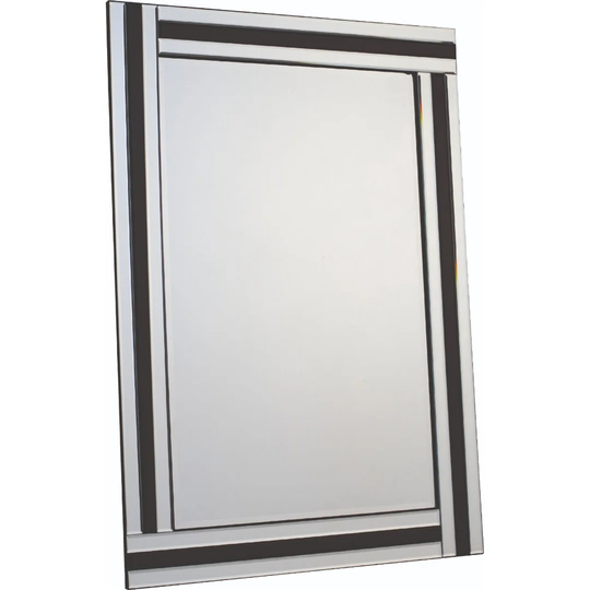 Matlock Glass Framed Wall Mounted Dresser Mirror in White