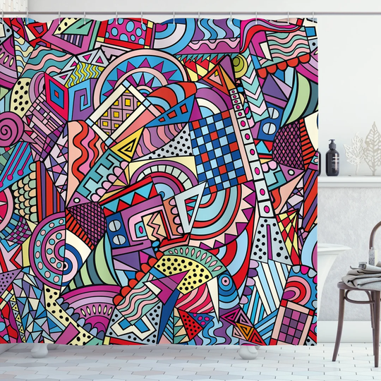 Biggi 13 Piece Polyester Shower Curtain Set