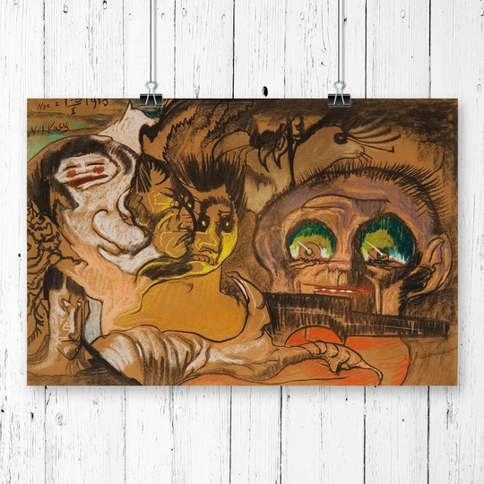 'Painting' by Stanislaw Ignacy Witkiewicz Printing Print