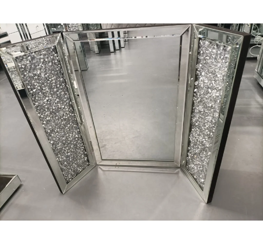 Pondsville Glass Framed Freestanding Full Length Mirror in Clear