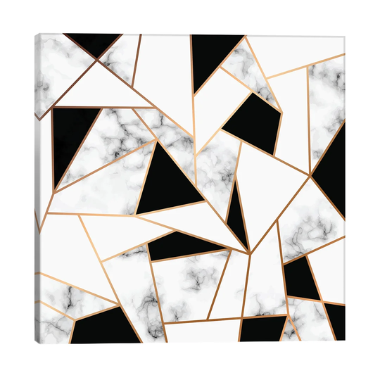 Marble Mosaic - Wrapped Canvas Graphic Art Print