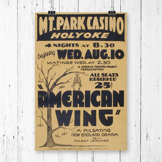 'Vintage WPA American Wing' Vintage Advertisement