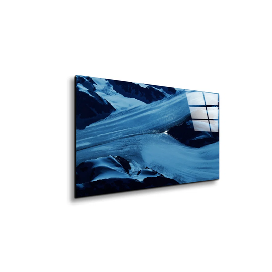 Blue Vibe Feel! - Unframed Photograph on Glass