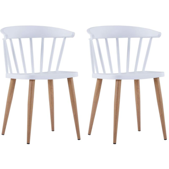 Baxter Dining Chair by August Grove White