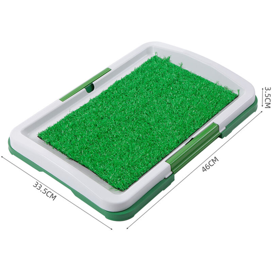 Superseller - Dog Litter Box Pad Potty Training Synthetic Grass Mesh Tray 3 Layer Pet Toilet for Dogs Indoor Outdoor Use
