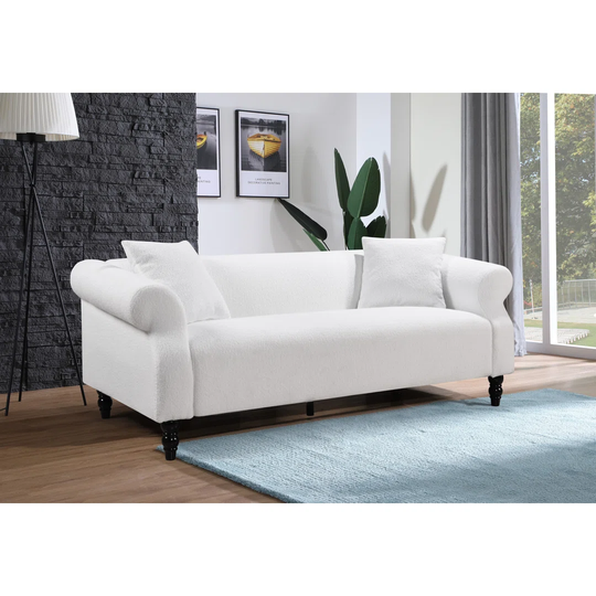 Laityn 200Cm 100% Polyester Scroll Arm Sofa