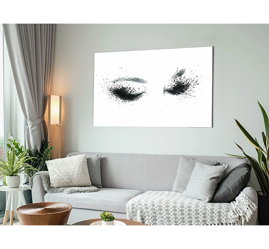 Eyes That Flutter - Unframed Graphic Art on Metal