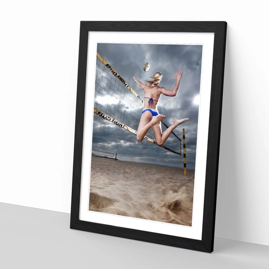 'Beach Volleyball Sand Sport' Framed Photographic Print